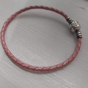 Pandora Pink Leather Bracelet